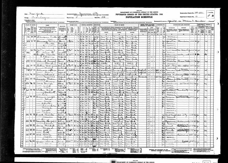 1930s census records